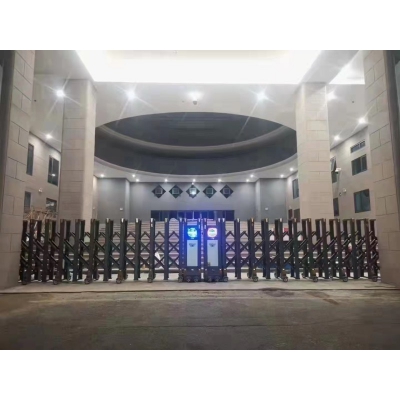 伸缩门安装图